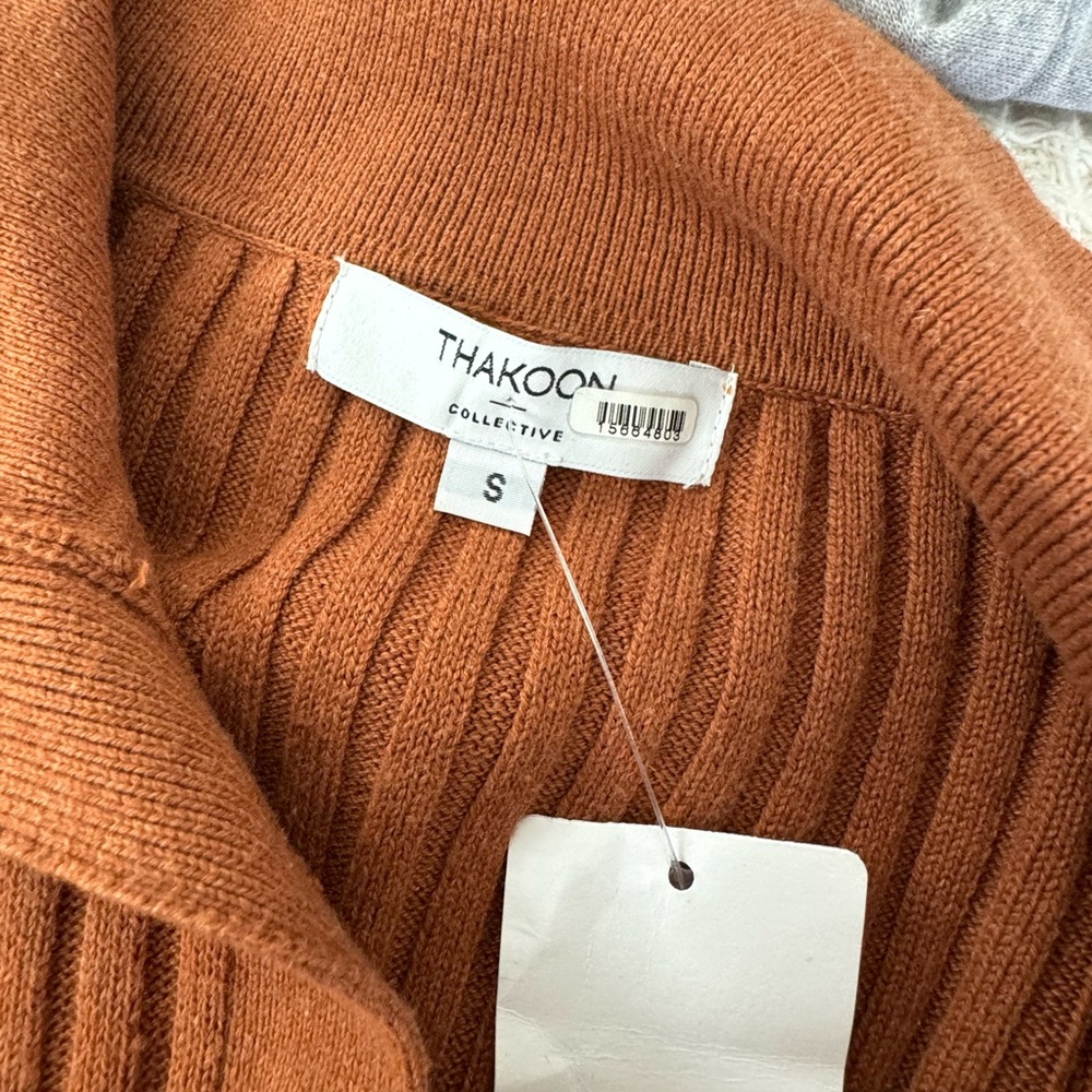 Thakoon Copper Button Sweater Small - image 6